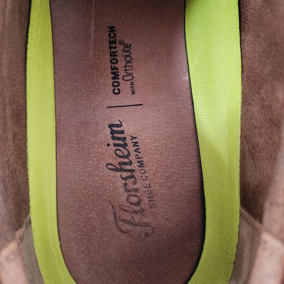 Florsheim Comfortech Men 13 D Cognac Brown Leather Cap Toe Derby Ortholite Shoes main image 5